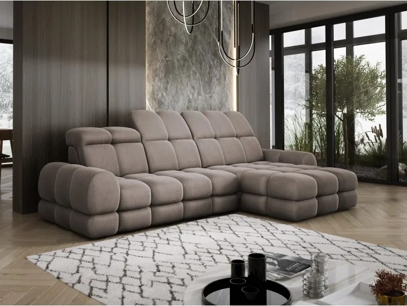 Narożnik TOLLO MINI S Prawostronny Elektryczna regulacja Solar 28 kolor Czekoladowy WERSAL