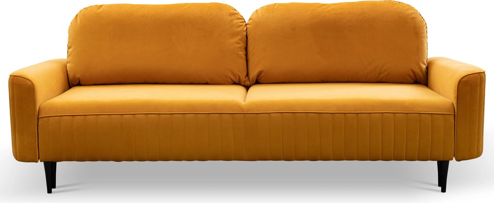 Masseno Sofa FILO z funkcją spania i pojemnikiem na pościel, Rozkładana sofa - Pomarańczowy, SALVADOR 10