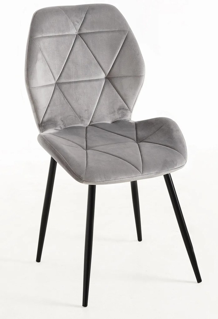 Krzeso Sesel Velvet z czarnymi nogami