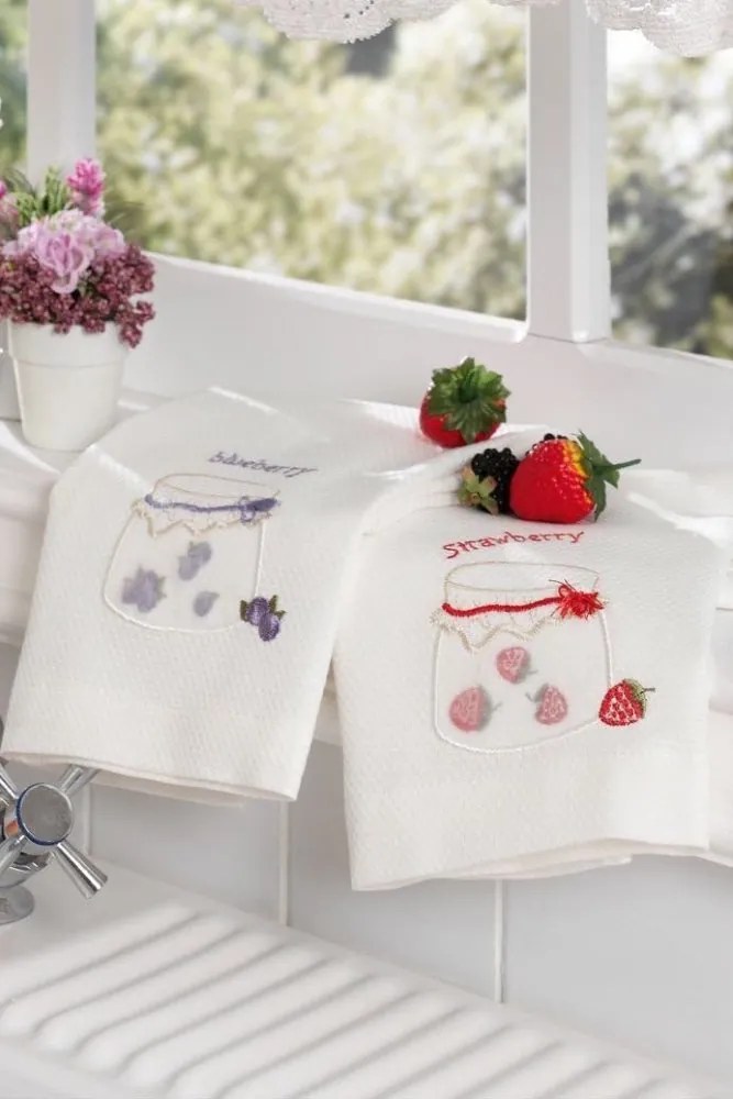 Ręczniki kuchenne JAMS, 3 szt Biały Zestaw (3szt., 40x60 cm)