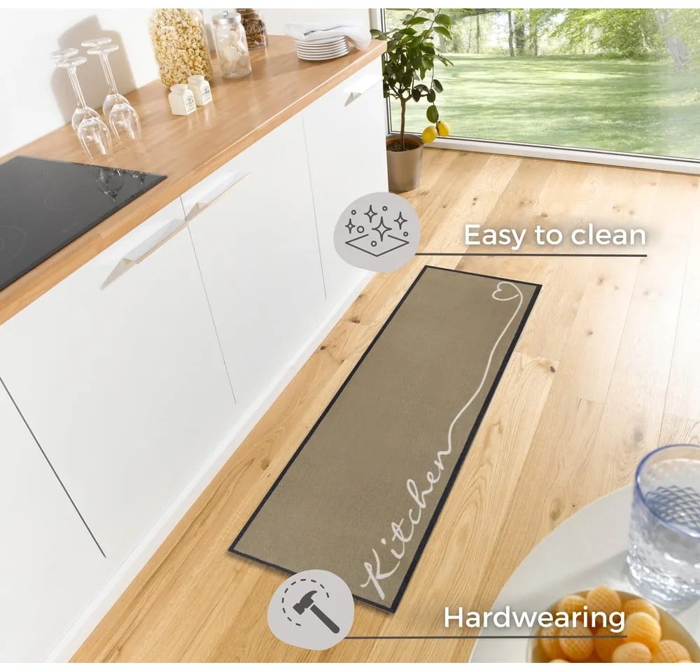 Beżowy chodnik Zala Living Kitchen, 50x150 cm