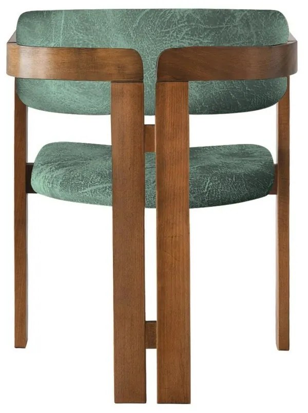 Krzesło do jadalni CO Green and Walnut