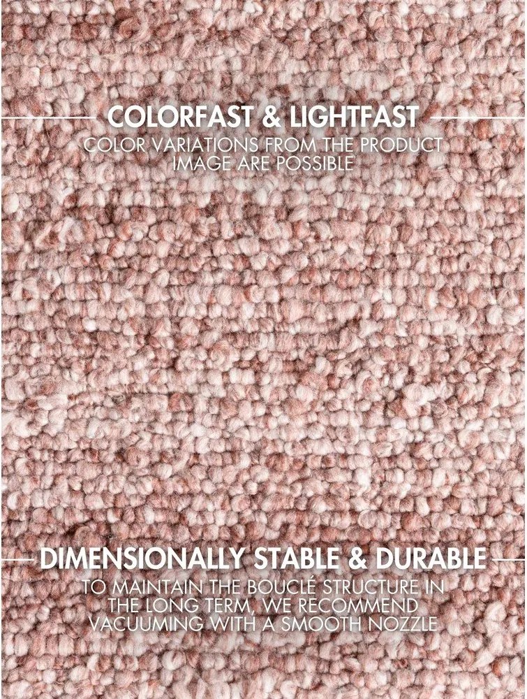 Szaroróżowy dywan z materiału bouclé tkany ręcznie 160x230 cm Notting Hill Portobello – Ted Baker