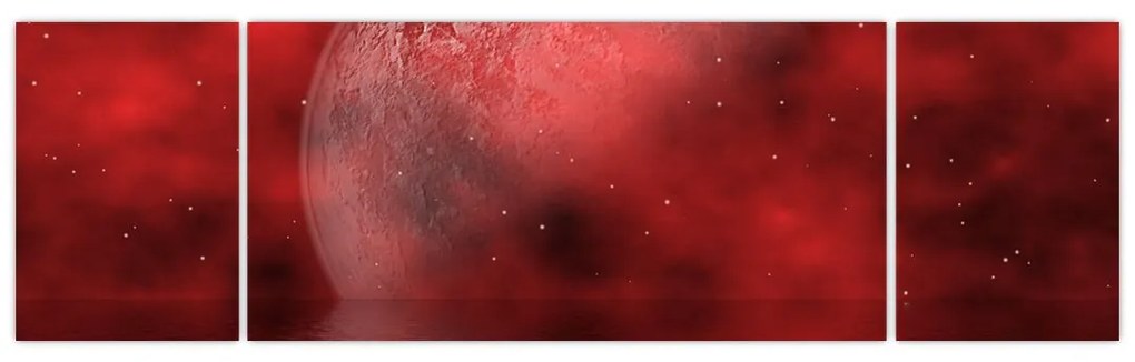 Obraz - Księżyc na powierzchni (170x50 cm)