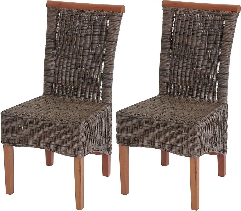 Krzesło do jadalni Sinio (zestaw 2 sztuk),  bez poduszki na siedzisko