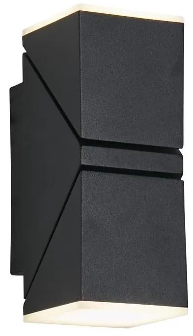 Searchlight 36170BK - LED zewnętrzny kinkiet MONTANA 2xLED/6W/230V IP44