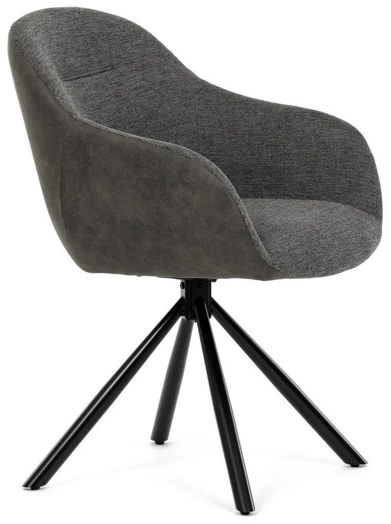 Zestaw krzeseł obiadowych z mechanizmem powrotnymDCH-Y1143 GREY2, 2 szt.