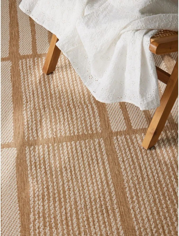 Kremowo-naturalny dywan odpowiedni na zewnątrz 120x170 cm Haringey Allington – Ted Baker