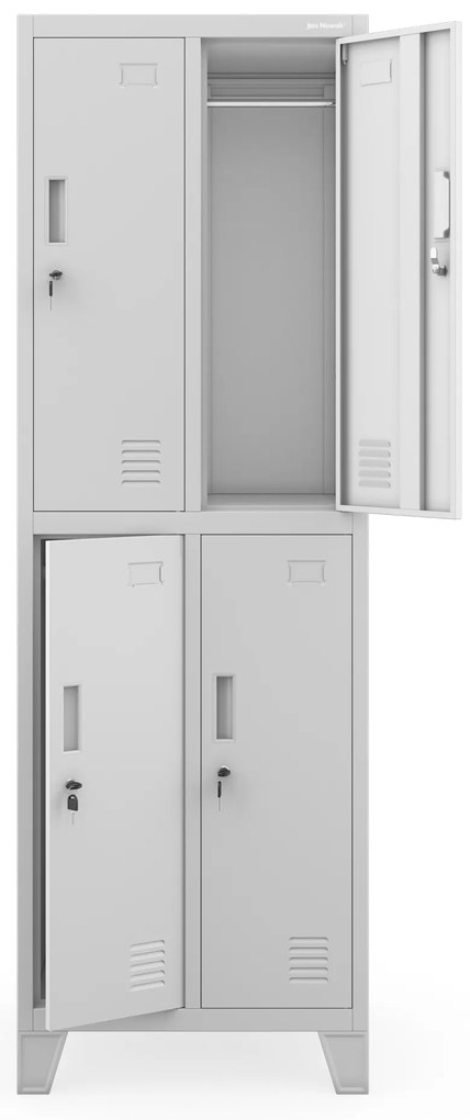 Szafka pracownicza BHP szara: BARTEK 2 Plus