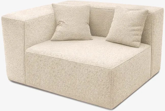Narożnik Modułowy CERIO Kremowy Boucle Nowoczesny