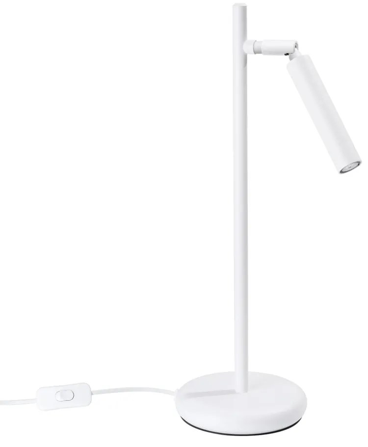 Biała lampa stołowa (wysokość 43 cm) Fideus – Sollux