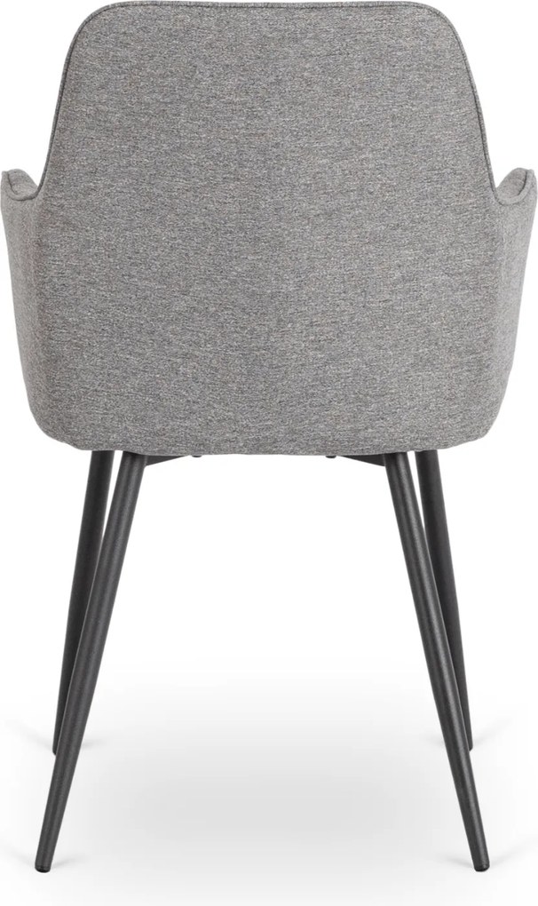 Krzesło Tapicerowane do Jadalni BRESSO 2 Szare Nowoczesne Loft