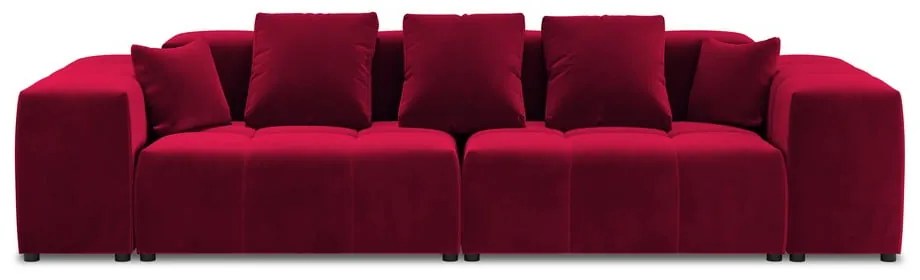 Czerwona aksamitna sofa 320 cm Rome Velvet – Cosmopolitan Design