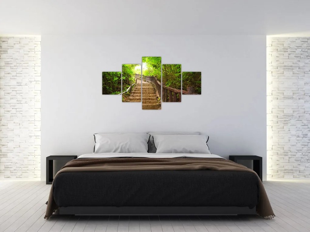 Obraz - Schody w przyrodzie (125x70 cm)
