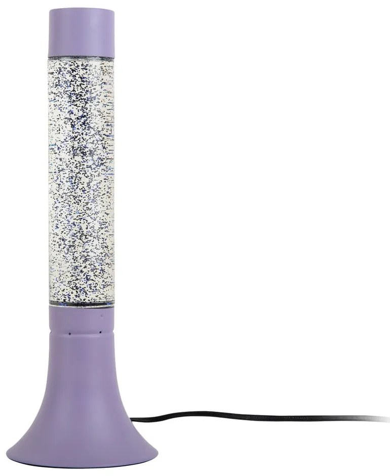 Fioletowa lampa stołowa ze szklanym kloszem (wysokość 37,5 cm) Astro Glittler – Leitmotiv