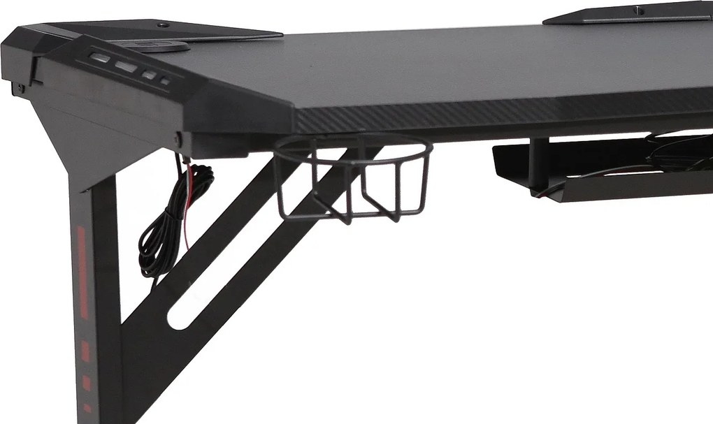 Biurko gamingowe B-216 z oświetleniem LED