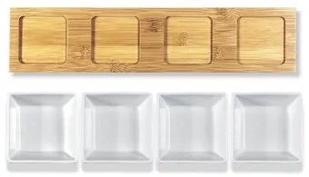 Lamart LT9020 5-częściowy zestaw do serwowania Bamboo, 38 x 9 cm