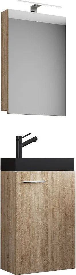 3szt umywalka Slito SC wąska czarna