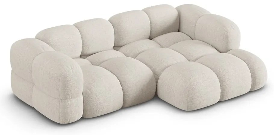 Beżowy narożnik (prawostronny/z szezlongiem) Loretto – Cosmopolitan Design