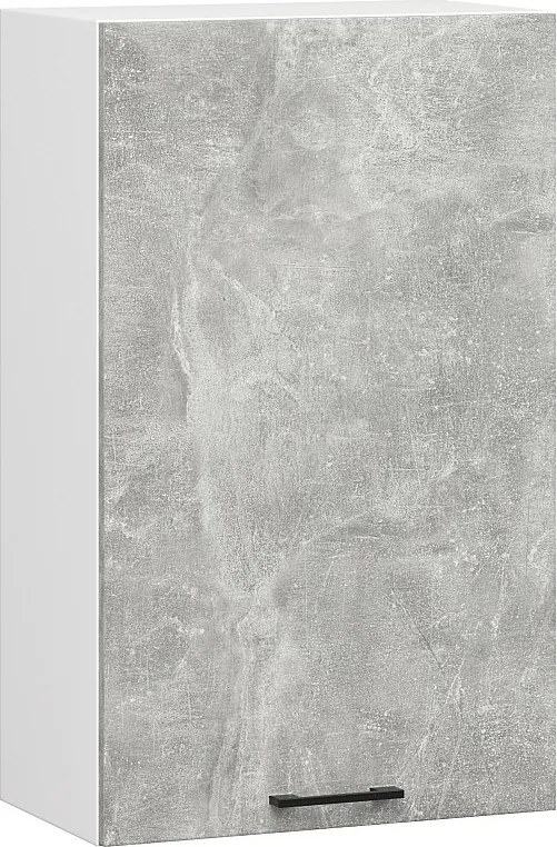 Szafka kuchenna AKORD W50 system OLIWIA H720 Biała 50 cm 1 drzwi kolor Beton mat 2 półki 50x30x72 cm