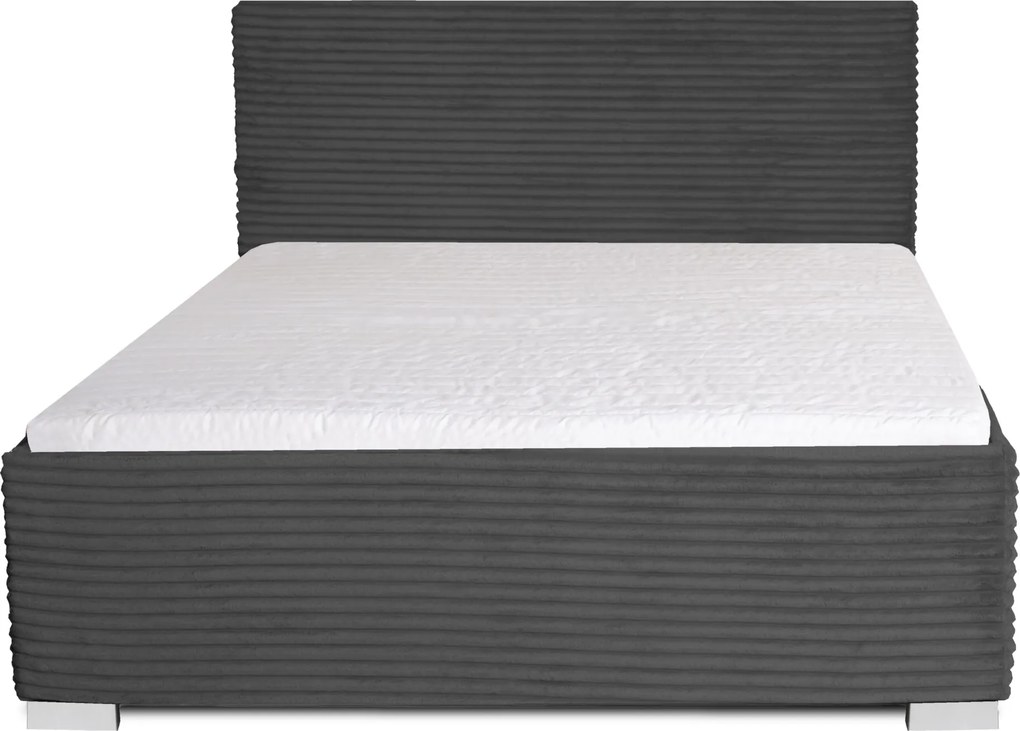 Łóżko LUCI 180x200 cm Niebieski Z materacem