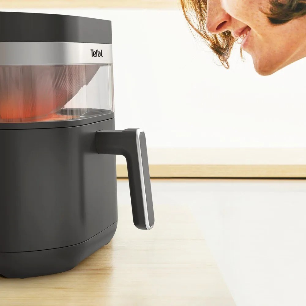 Ciemnoszara frytkownica beztłuszczowa Infrared EY832HE0 – Tefal