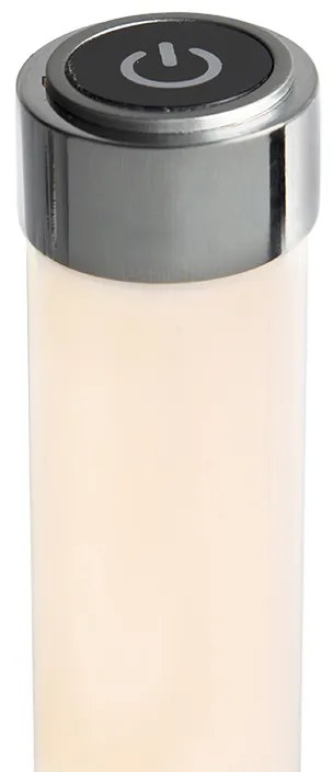 Nowoczesna lampa stojąca chrom z LED 3-stopniowy ściemniacz - Line-up Nowoczesny Oswietlenie wewnetrzne