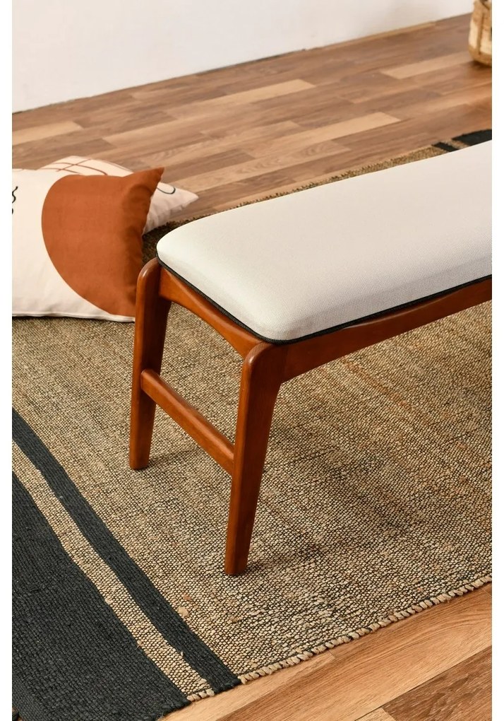 Ławka Touch Cream and Walnut
