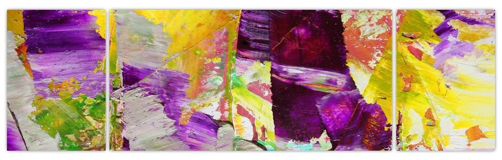 Obraz abstrakcji - malarstwo (170x50 cm)