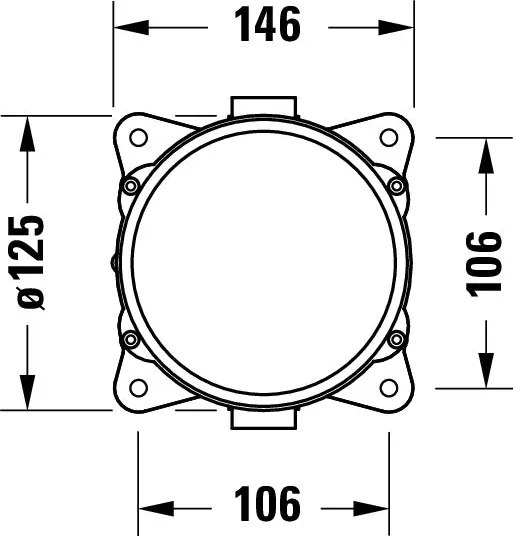 Korpus podtynkowy Duravit