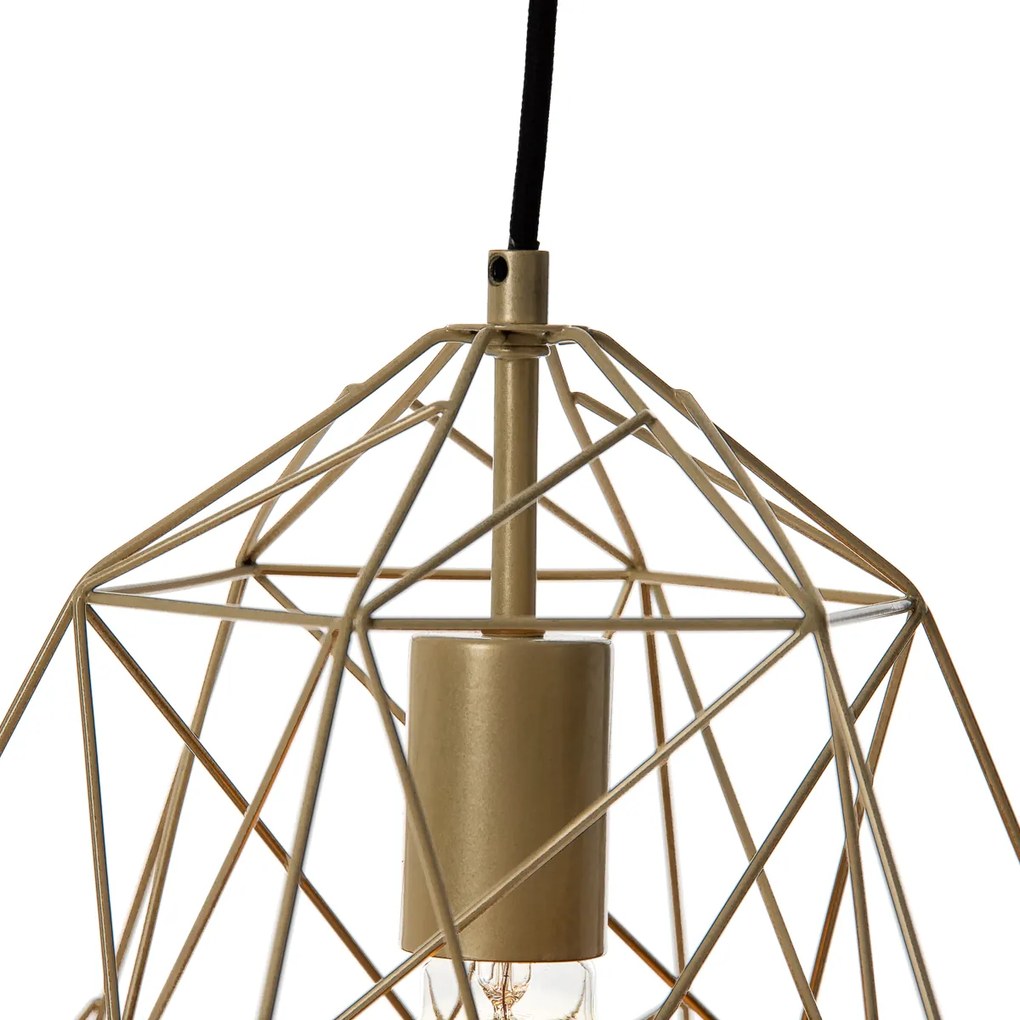 Industrialna lampa wisząca złota - Framework Basic Nowoczesny Oswietlenie wewnetrzne