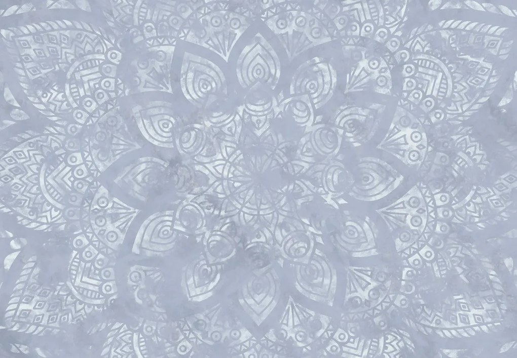 Fototapeta - Niebieska mandala (196x136 cm)