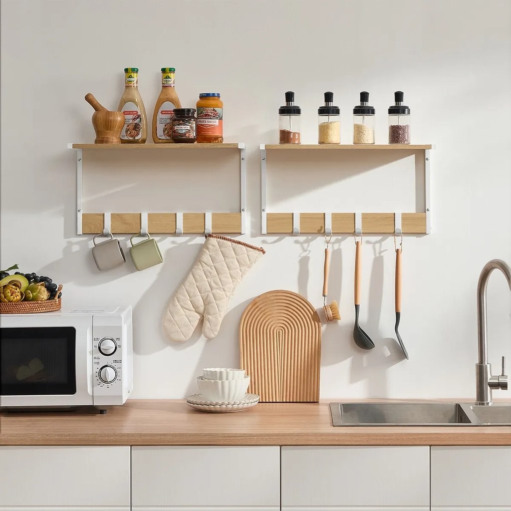 Zestaw półek ściennych E1083 WT, biały, 2 szt.