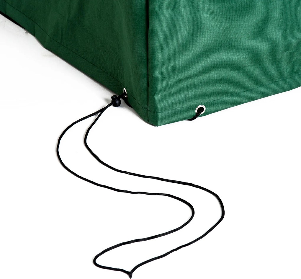 Outsunny Pokrowiec Ochronny na Meble Ogrodowe 135x135x75cm Zielony Wodoodporna Plandeka Ochronna | Aosom PL