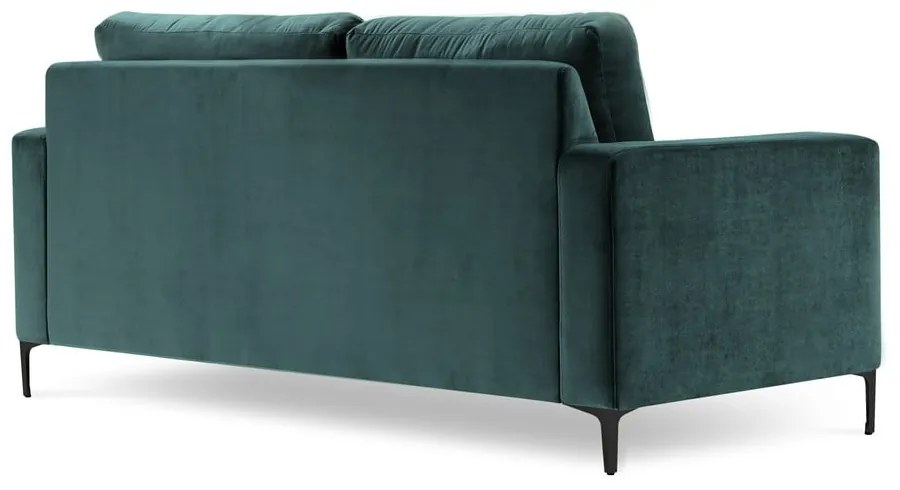 Aksamitna sofa w morskim kolorze Kooko Home Harmony, 158 cm