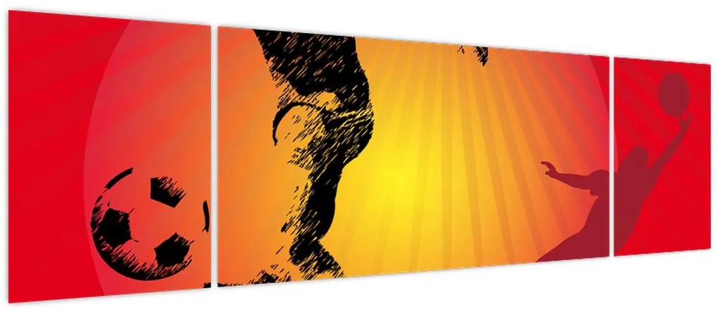 Obraz - Piłka nożna (170x50 cm)