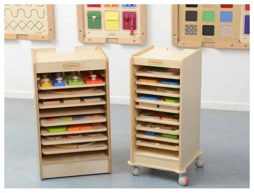 Szafeczka do przechowywania tabliczek edukacyjnych i gier masterkidz 10 sztuk kółka
