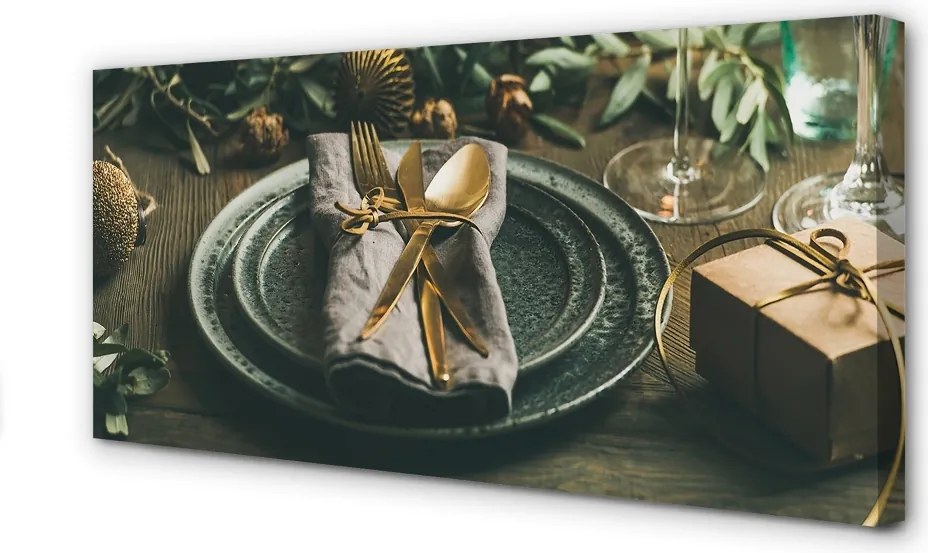 Zdjęcie na płótnie Świąteczne Nakrycie Stołu