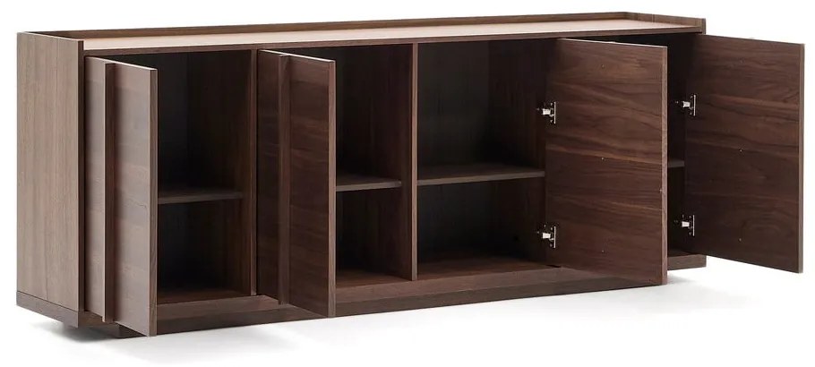 Brązowa komoda w dekorze orzecha 200x80x45 cm Onix – Kave Home