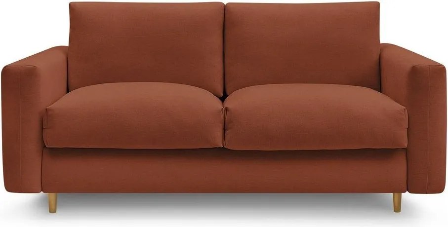 Pomarańczowa sofa do spania/rozkładana 220 cm Cocoone – Bobochic Paris