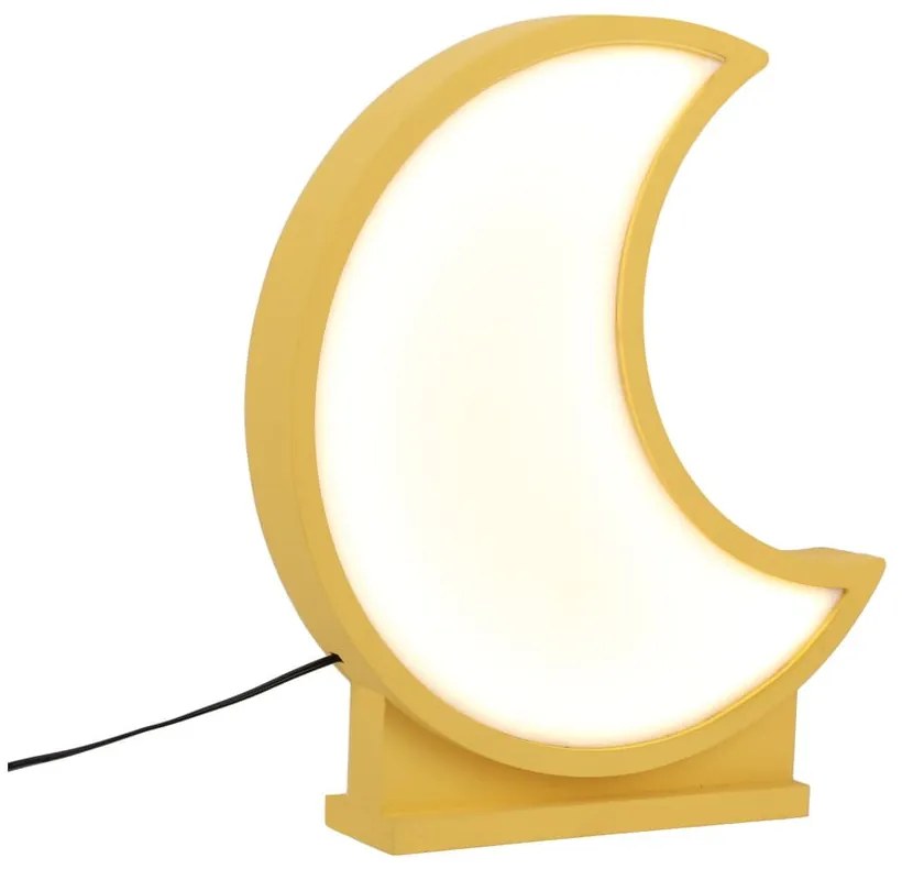 Żółta lampka dziecięca Moon – Candellux Lighting