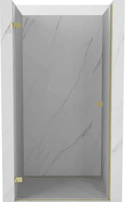 Mexen Lunar-B drzwi prysznicowe uchylne lewe 50 cm, transparent, złote - 832-050-000-50-00-L