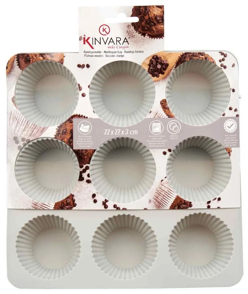 Forma na muffinki silikonowa, na 9 sztuk