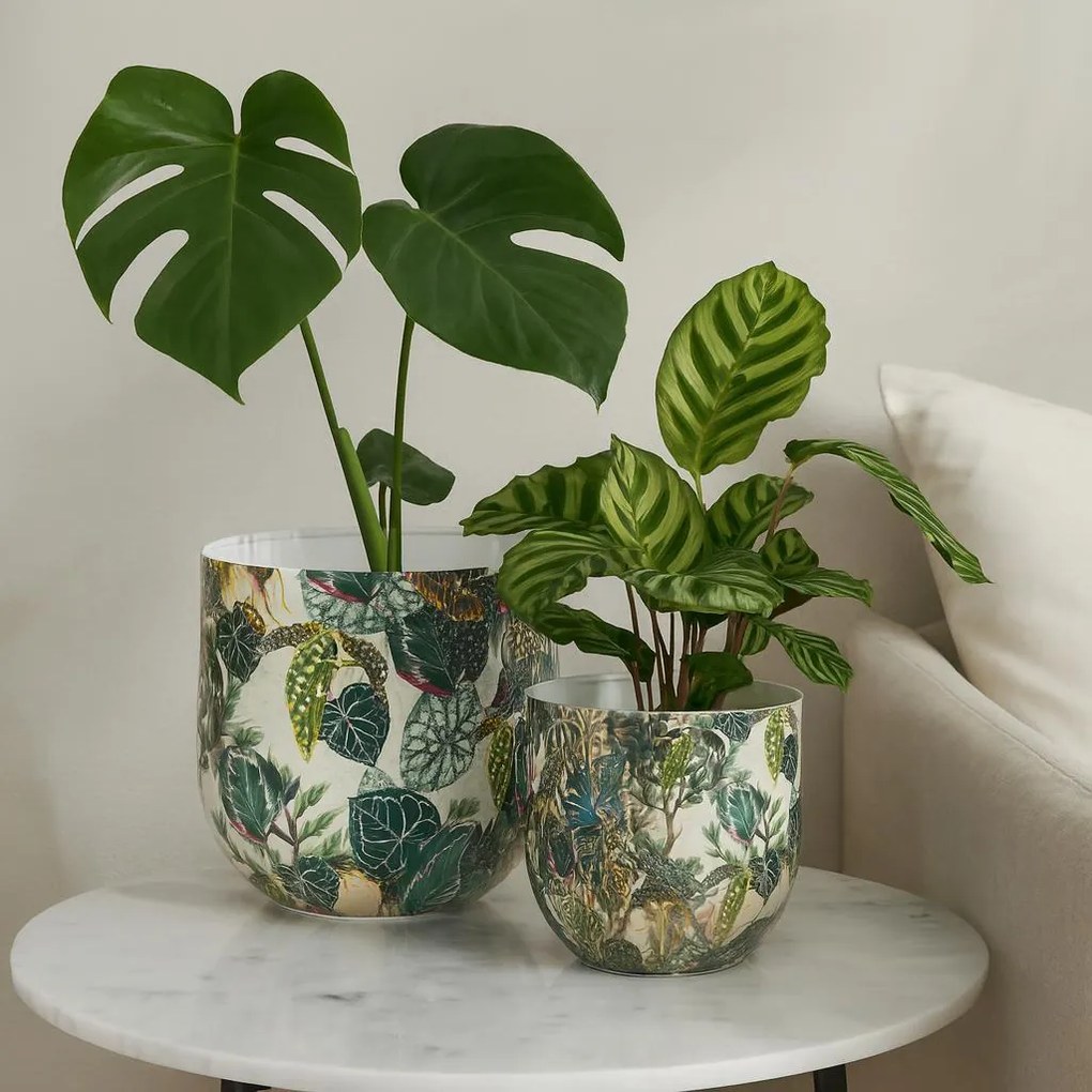 Metalowe osłonki na doniczki CATE, 2 sztuki