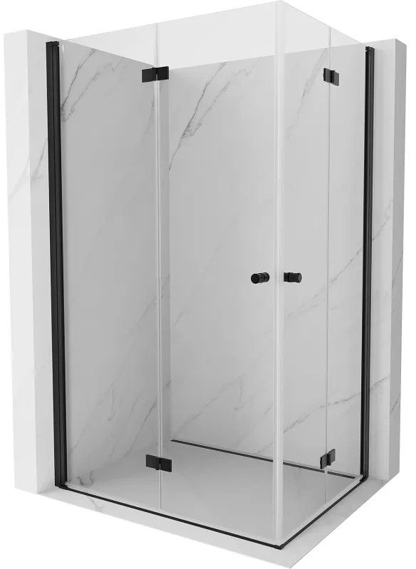 Mexen Mist-F Duo kabina prysznicowa składana lewa 115 x 85 cm, transparent, czarna -  8A6-115L-085P-70-00