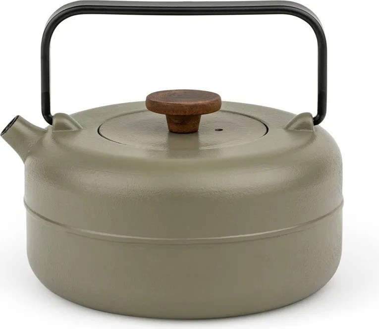 Żeliwny dzbanek do herbaty z sitkiem w kolorze khaki 750 ml Henan – Bredemeijer