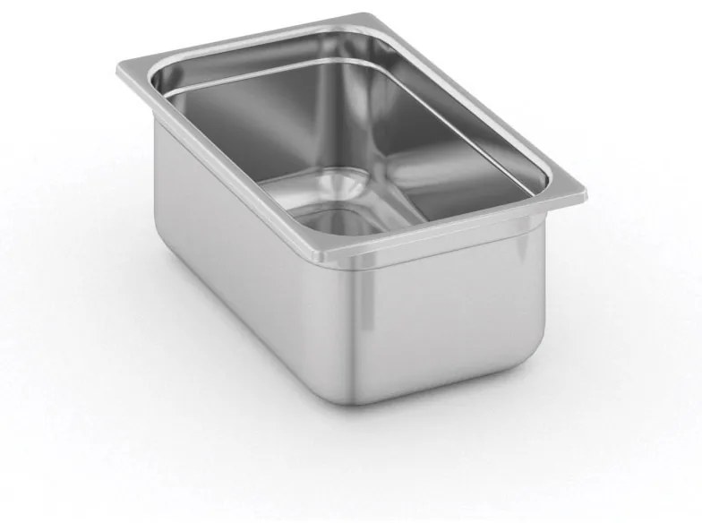 Pojemnik gastronomiczny ze stali nierdzewnej GN 1/1, 530 x 325 x 200 mm