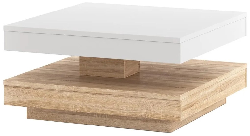 Stół konferencyjny TIMO biały/dąb sonoma