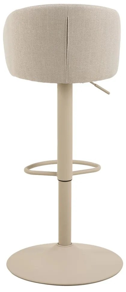 Beżowy hoker z regulowaną wysokością/z podłokietnikami (wysokość siedziska 86 cm) Eleanor – Actona