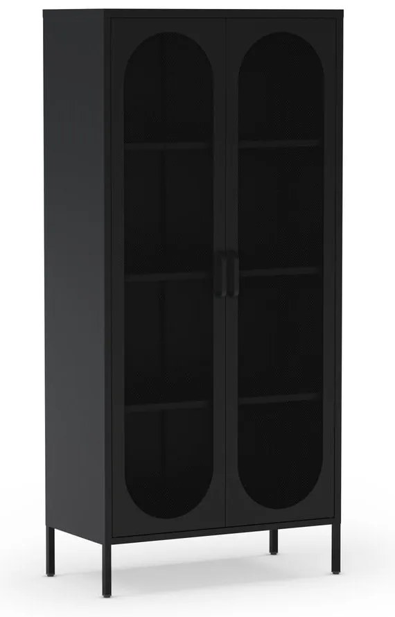 Czarna szafka 80x170 cm Diora – Marckeric